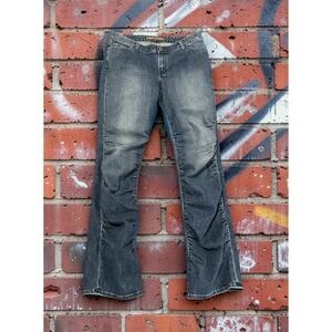 VTG Y2K FRX Future Prescription Ruched Bootcut Jeans 3% Lycra Made USA Size 31